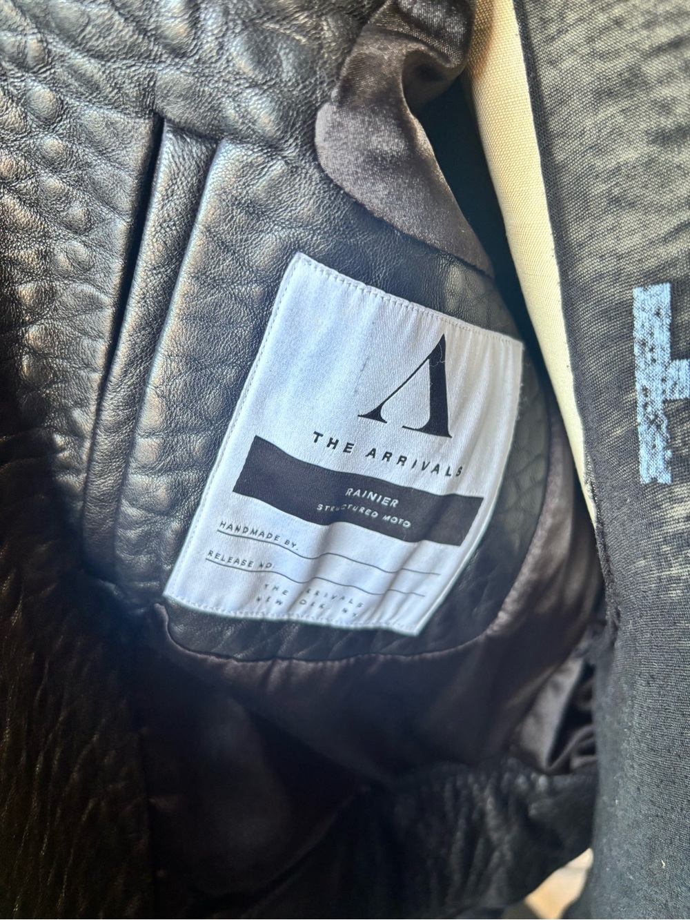 ⚡ THE ARRIVALS Rainer Structured Moto Leather Jacket - Small 🎸🖤 - Picture 10 of 15